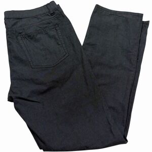 Kenneth Cole Pants Mens 32x30 BlkishGray Straight Leg Flat Front Chino Preppy